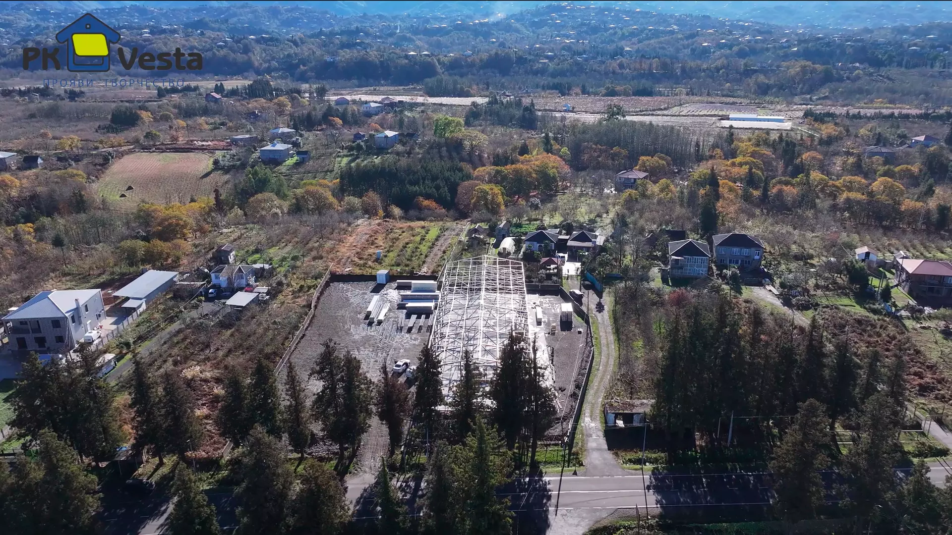 PK VESTA announces the completion of pre-engineered warehouse 18W x 54L x 6H (972 sq.m.) fully made out of light gauge steel framing, for a local farmer in Batumi, Georgia