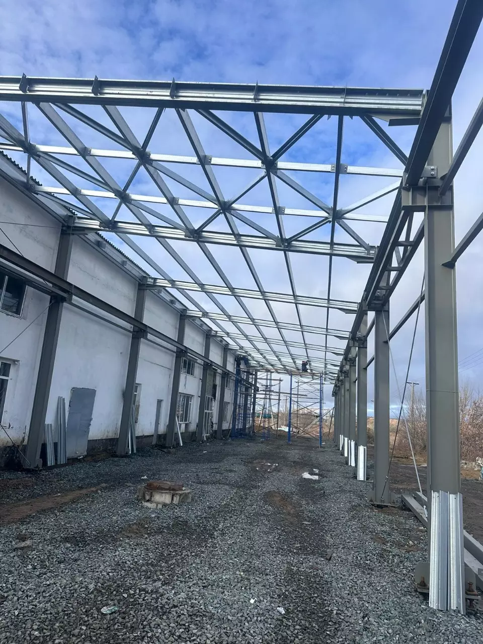 The PK Vesta plant announces the order of a pre-engineered workshop 10W x 54L x 6.5H for the repair of carriage wheels in Ekibastuz, Kazakhstan