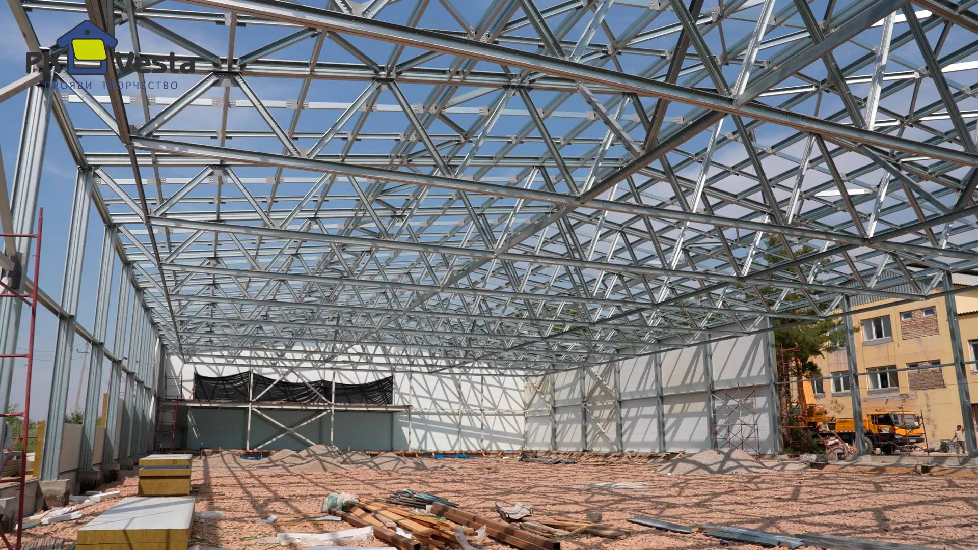 PK VESTA announces an order for a pre-engineered ice arena 30W x 80L x 6H made out of LSF in Tashkent, Uzbekistan