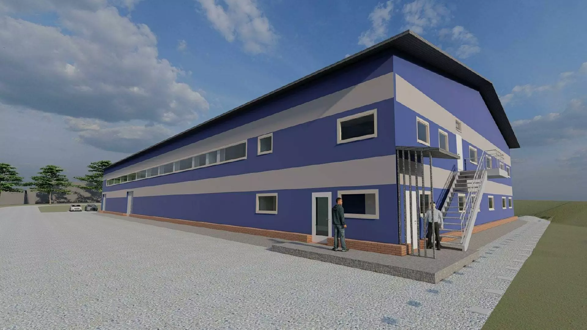 164. Prefabricated warehouse 24x52x6 for storage of auto parts and electric motors in Ulyanovsk, Russia