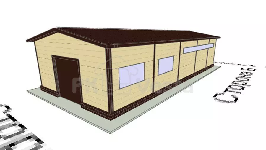 PK Vesta announces the order of two prefabricated steel modern chicken farms 8W х 20L х 4H in Istra district, Moscow region in Russia.