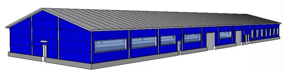 Installation of a complete building 18 x 66 x 5 for a printing house in Yegoryevsk, Russia is completed