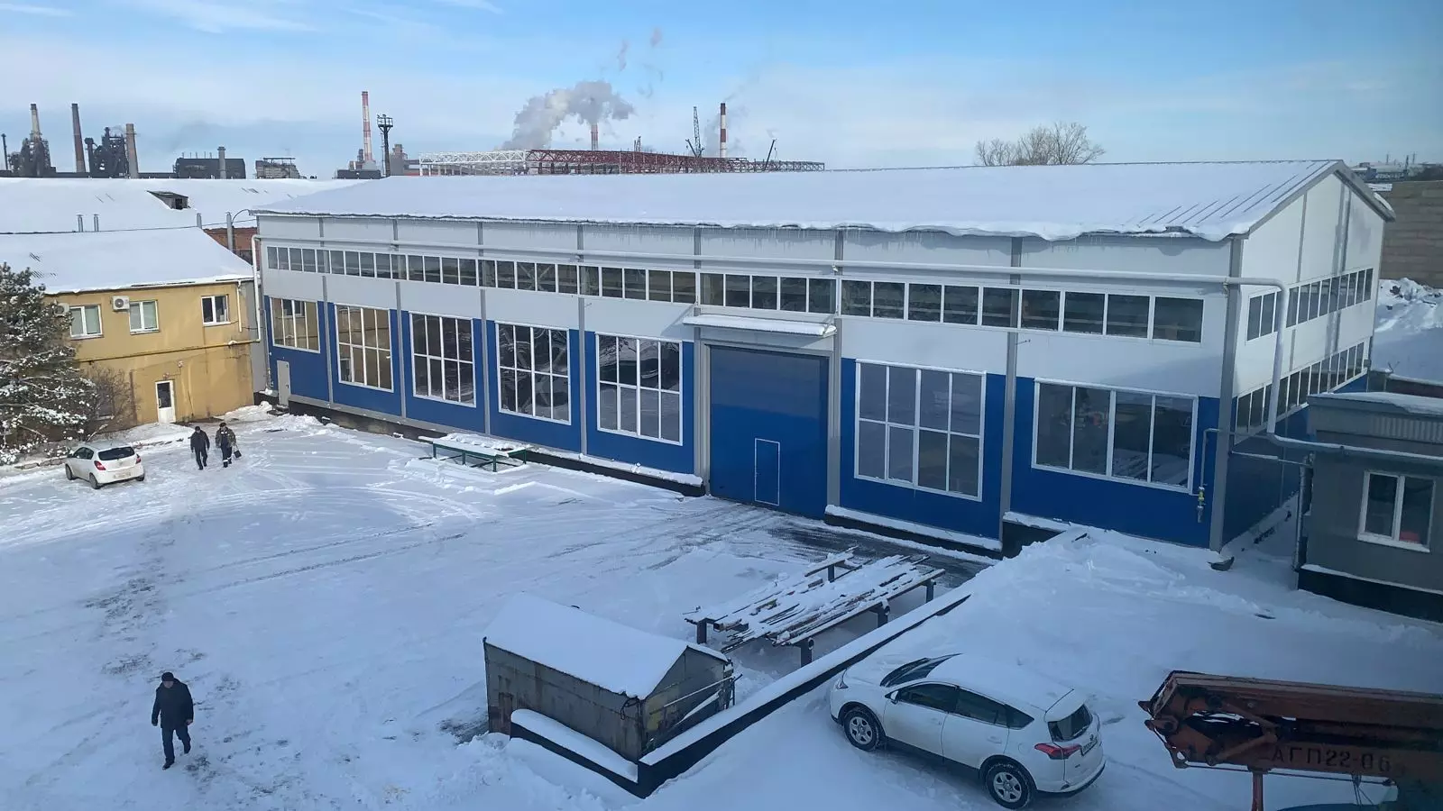 169. Pre-engineered workshop 15.5W x 44L x 8H with a 5.2t beam crane for maintenance and repair of gas equipment in Magnitogorsk, Russia
