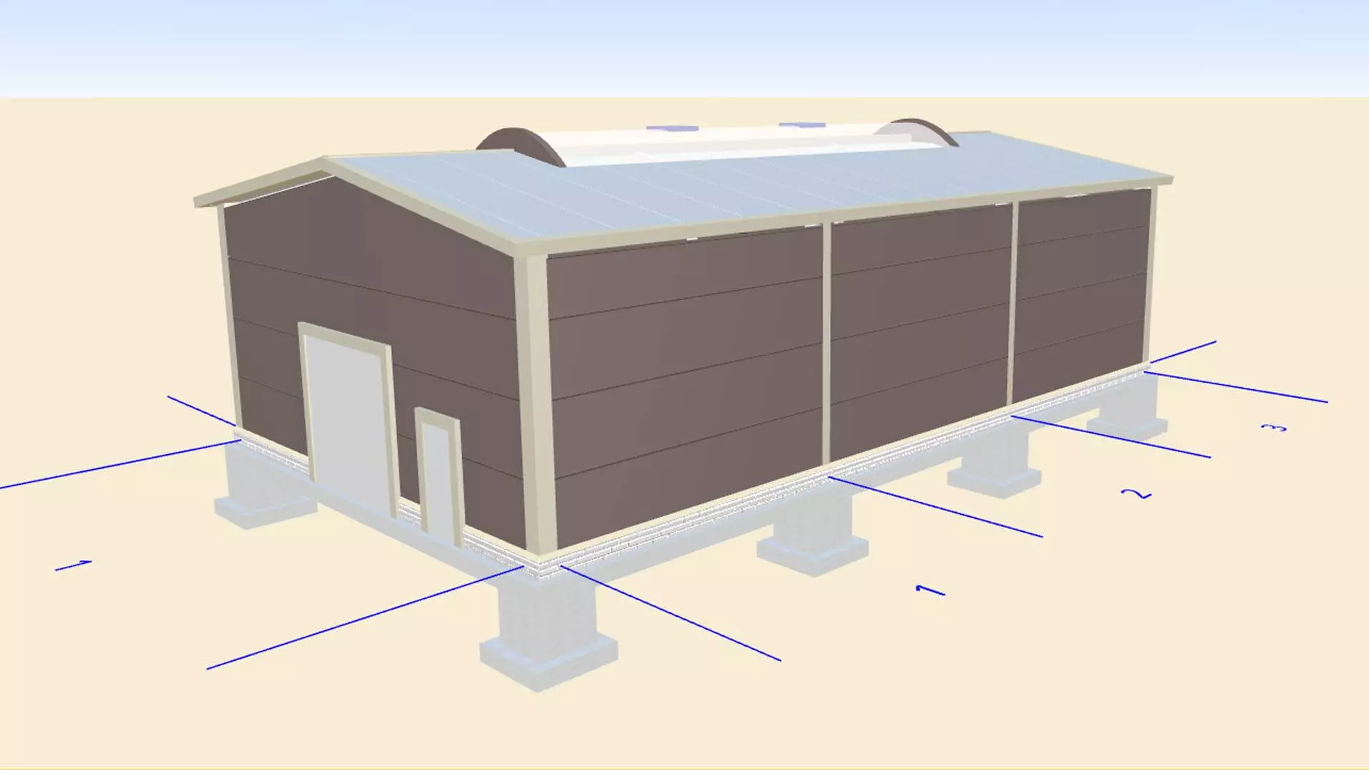 Plant PK Vesta announces an order for a pre-fabricated hangar for storing boats and household equipment 10 x 18 x 6 in Podolsk, Moscow region, Russia