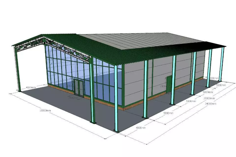 PK Vesta plant announces an export order for a pre-fabricated supermarket 18x24x6 in Mogilev, Belarus