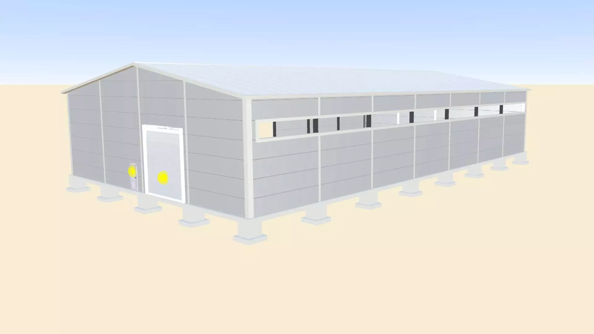 Plant PK Vesta announces the order of a pre-fabricated warehouse/workshop 24W x 42L x 6H for the storage of lumber in Ruza, MO, Russia