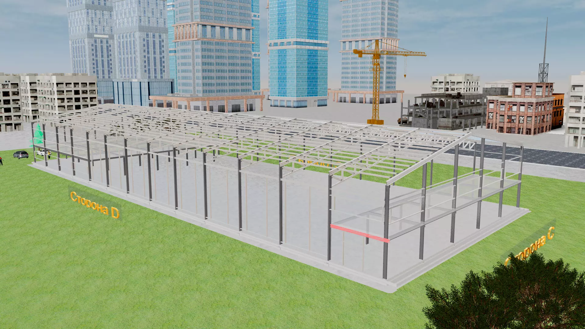 PK VESTA announces an order for a pre-engineered ice arena 30W x 80L x 6H made out of LSF in Tashkent, Uzbekistan