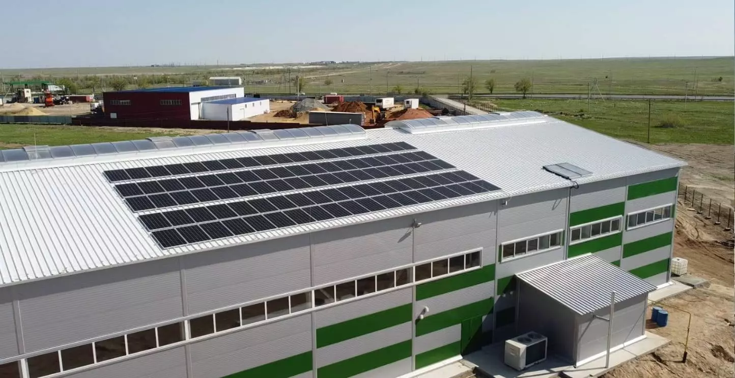 143. Pre-fabricated warehouse / plant 24x60x8 for the manufacture of solar panels in Aksai, Kazakhstan