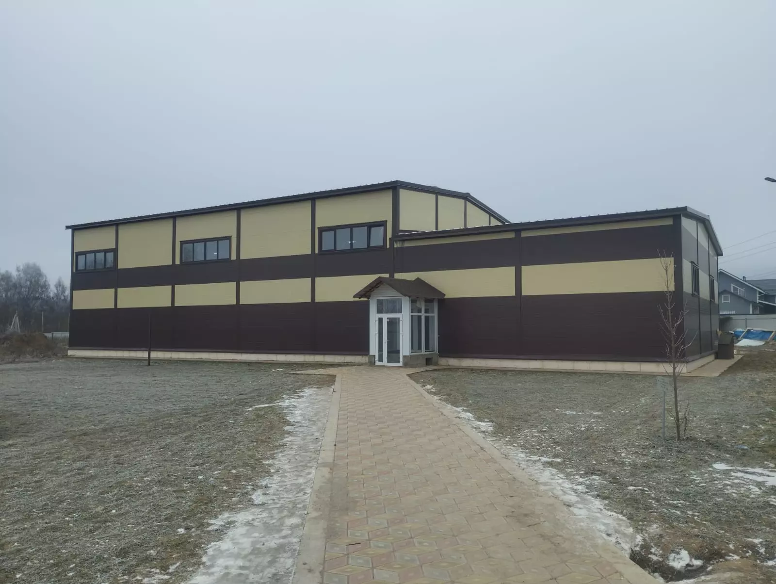 150. Pre-fabricated sports hall 15W x 36L x 6H in Dmitrov, Moscow region,Russia