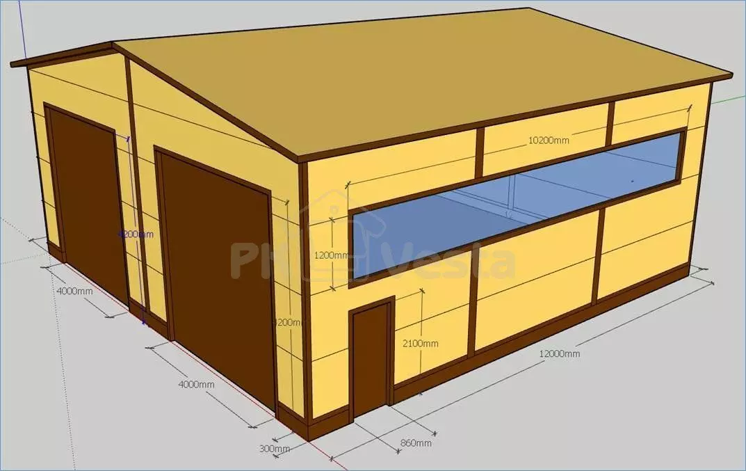 PK VEsta announces the order of the prefabricated steel body shop 12 x 12 x 5.2 for the repair of large-sized vehicles in Tula, Russia.