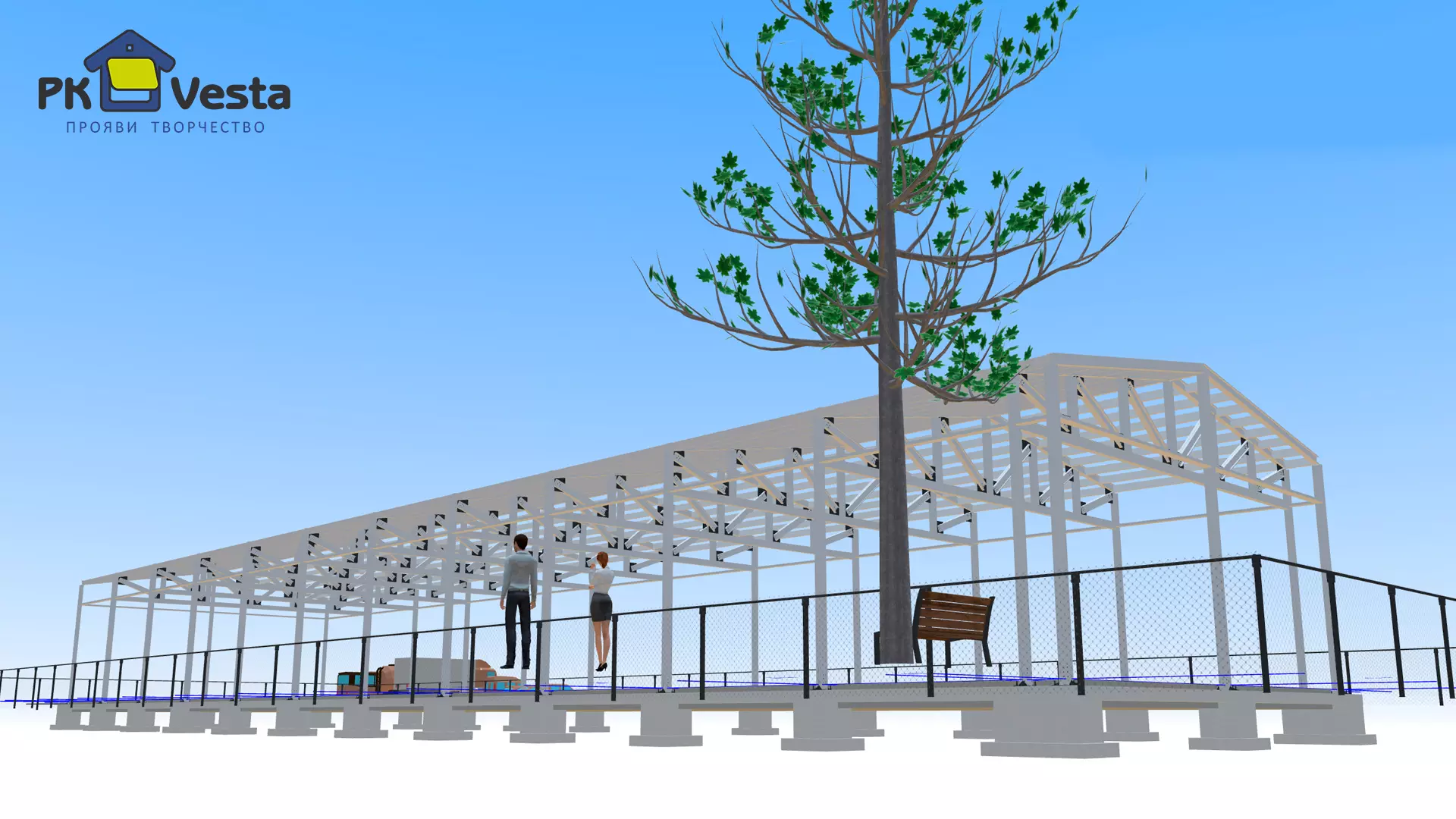 PK Vesta reports on the export order of the pre-engineered steel hangar 16W x 67L x 6H (1,072 sq.m.) to Atyrau, Kazakhstan