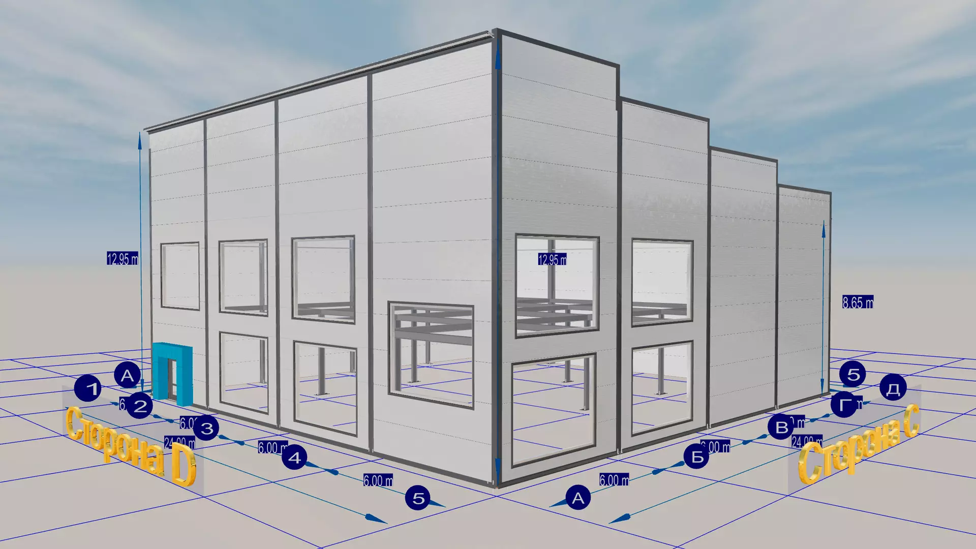PK Vesta announces an order for a pre-engineered two-story office 24W x 24L x 4/3H in Tula, Russia