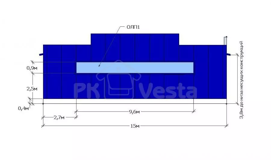 Order of a steel building (supermarket) in Tula, Russia