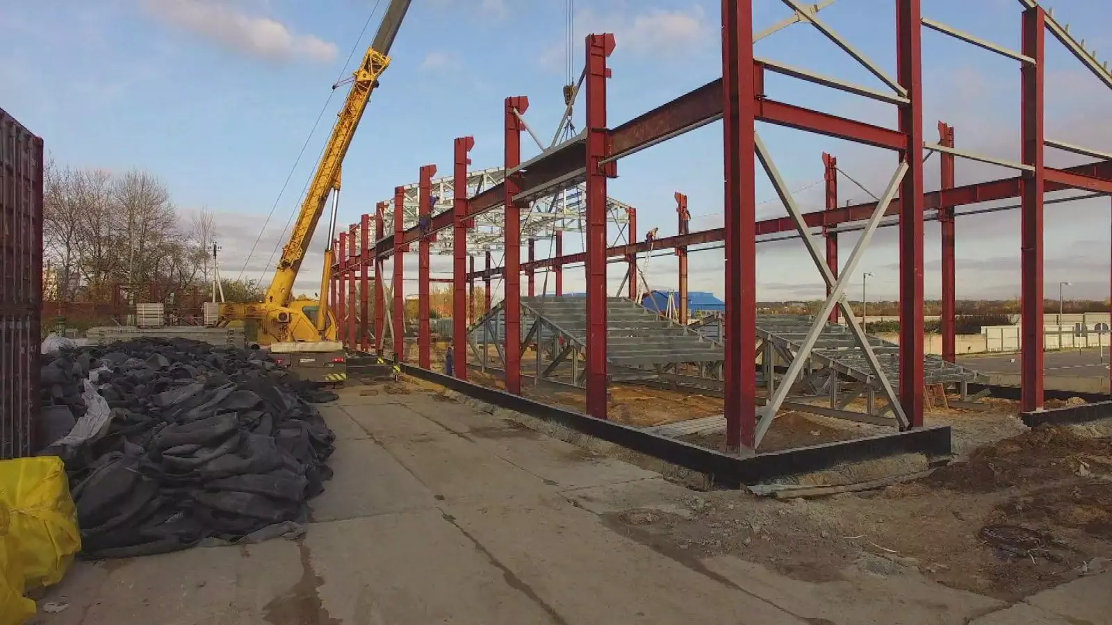 75. Prefabricated steel rubber factory 18 х 66 х 10 in Tula, Russia