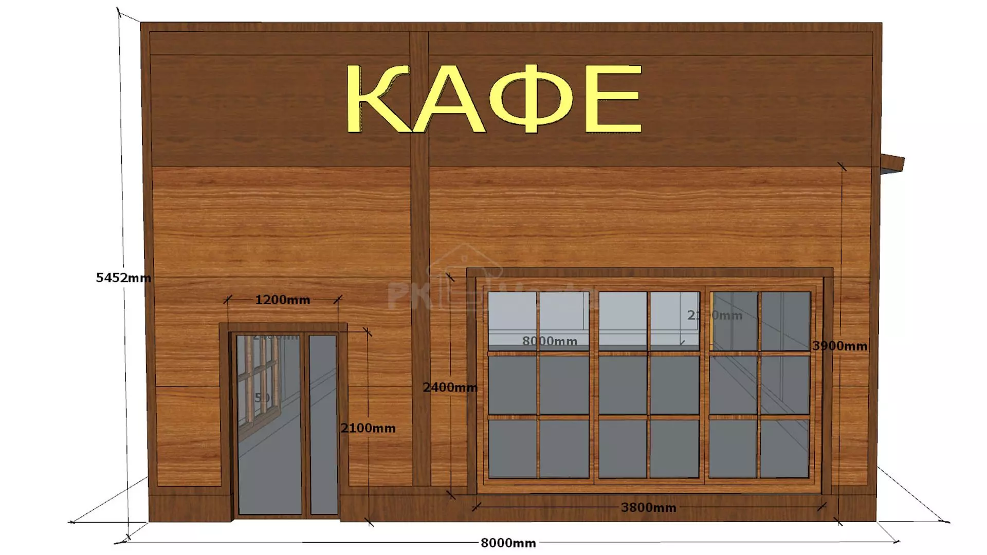 PK Vesta announces the order of a pre-engineered teahouse 8 х 15 х 5.4 in Elista, Russia