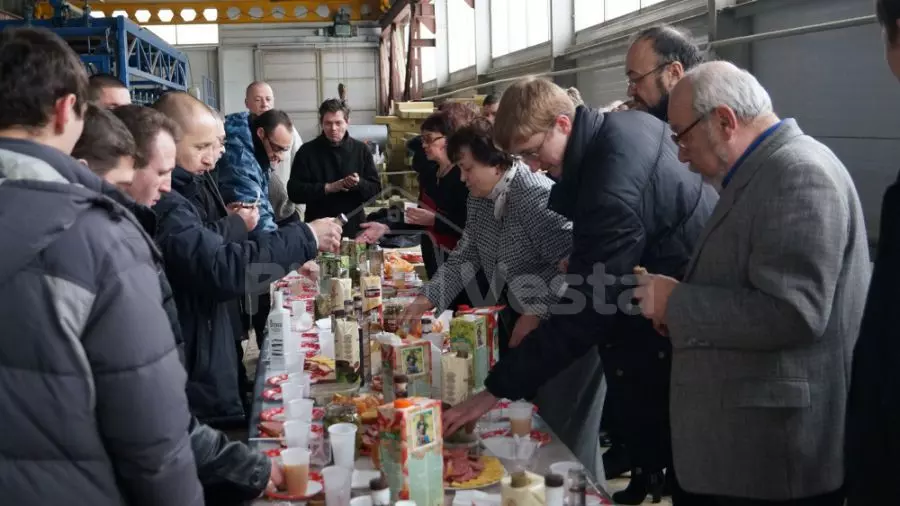 2013 New Year celebration at the factory in Tula, Russia