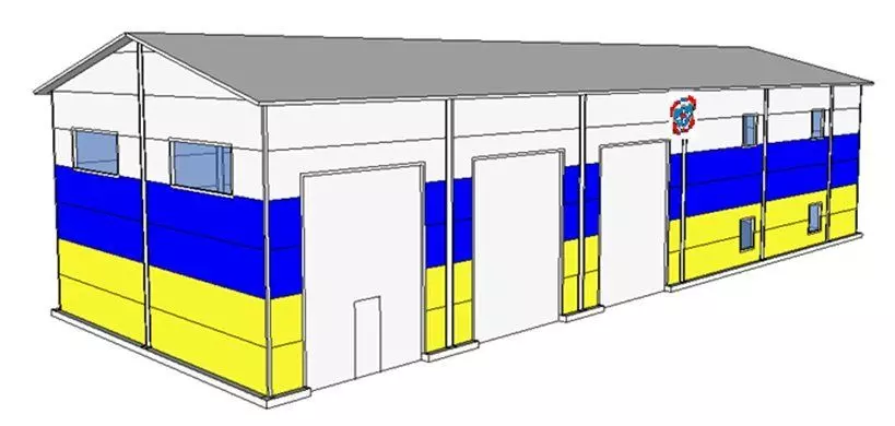 Design of a prefabricated building for the Ministry of Emergencies