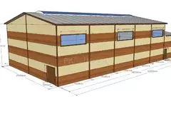 117. Pre-engineered sports hall 15 x 30 x 7.2 in Simferopol, Crimea, Russia
