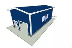 104. Prefabricated steel gas boiler house 10 x 12 x 4.5 in Nizhny Novgorod, Russia