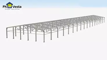 203. Pre-engineered superstructure 20W x 102L x 1H (2,040 sq.m.) made out of LSGF in Shymkent, Kazakhstan.