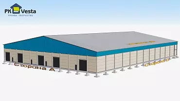 205. Pre-engineered fruit storage hall 56W x 76L x 8H in Astana, Kazakhstan